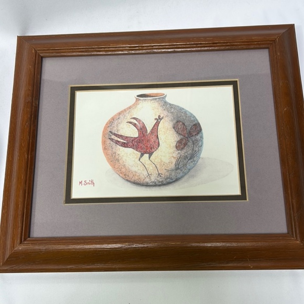 Southwest Pot 8 x 10 Framed Signed Art